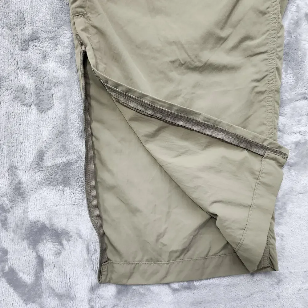 Cabela's Guidewear‎ Pants Mens XL L32 Tan UPF 40 Convertible Lightweight Hiking